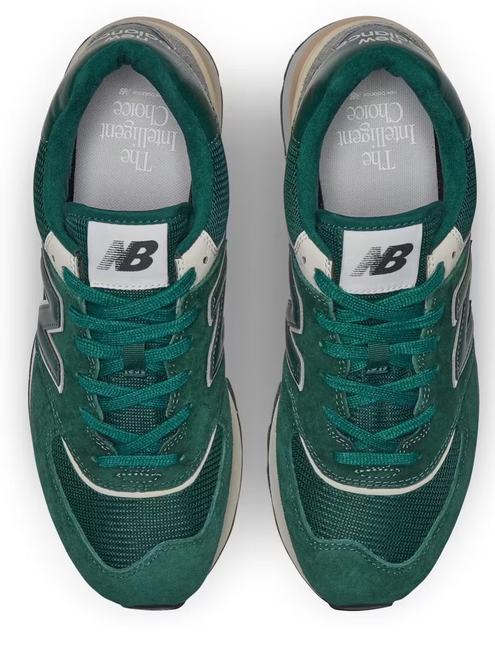 New Balance 574 Legacy Sneaker - Green with Cream & Gray Accents - Picture 3 of 4